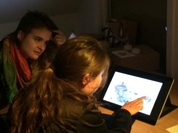 mgr_piano's tweet photo. Showing an early version of #ShrugIsland at #selectstartplay, together with @ShrugWorlds. http://t.co/QGatdRxoC5