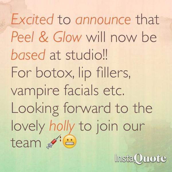 Excitedddd 💉 @peelandglow @xhollytownsendx #botox #fillers #vampirefacials