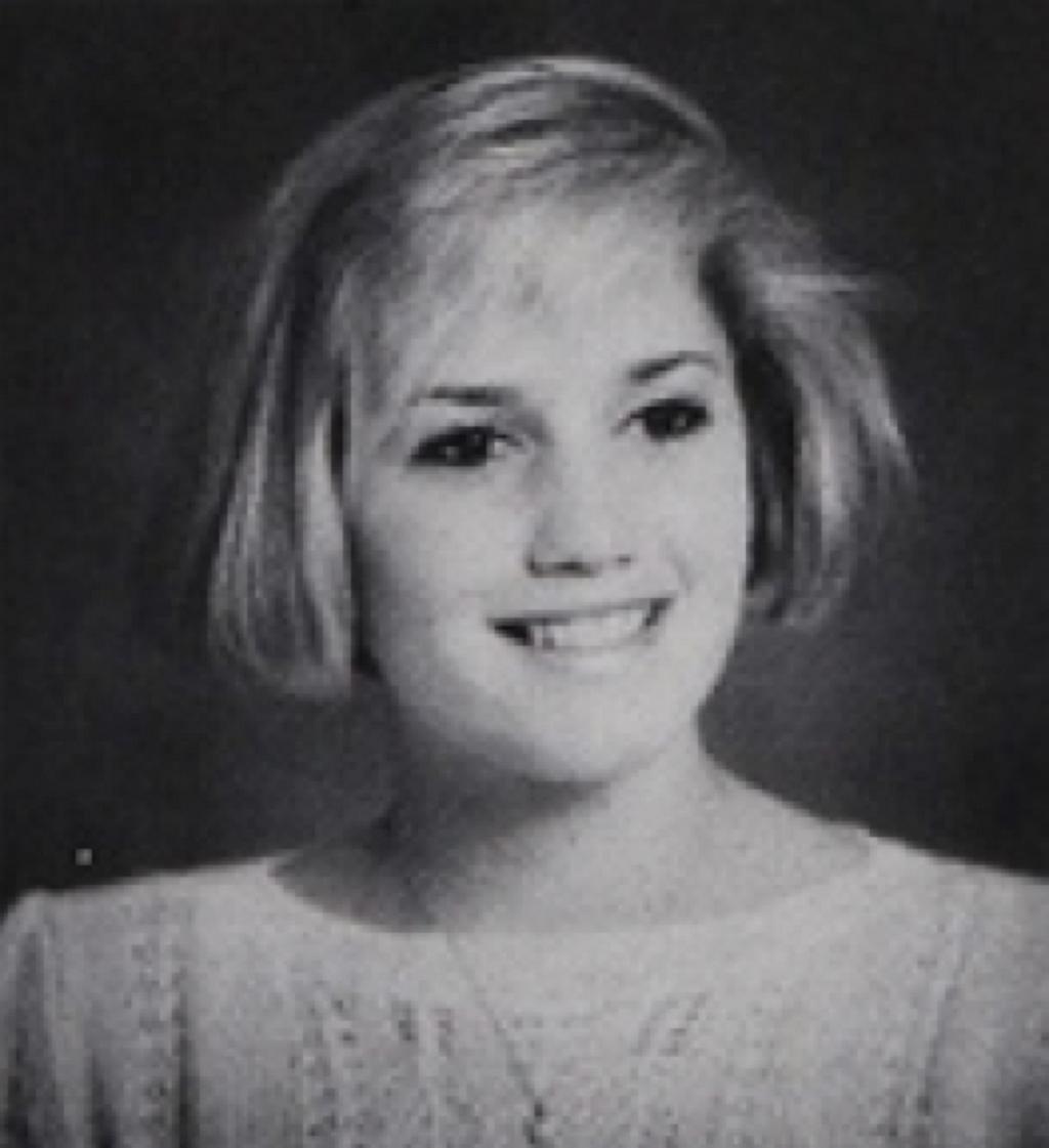 This little girl grew up to be Gwen Stefani. Happy birthday Gwen!     