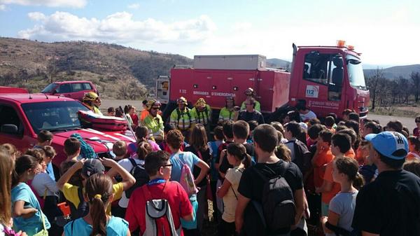 GVA112's tweet photo. Brigadas de emergencias participando en las Jornadas "Los bosques mediterráneos, el fuego y tú" en Alcublas http://t.co/o7GBaJ52eI