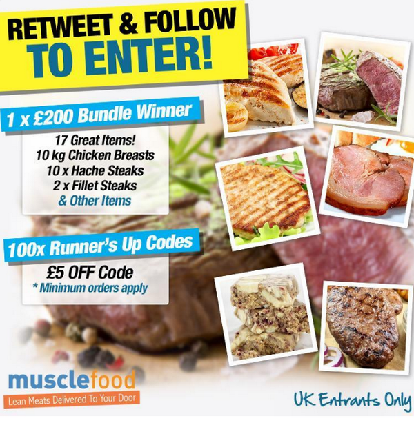MuscleFoodUK's tweet image. WHO WANTS TO BE A WINNER?!

Simply RT and Follow @MuscleFoodUK 

Click this post