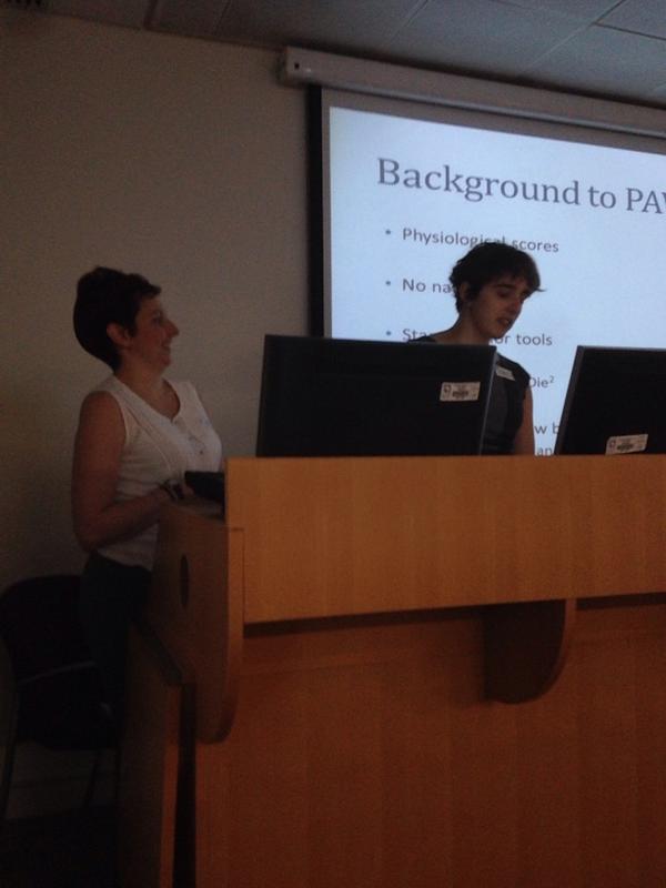 drbobphillips's tweet photo. Paediatric trainees Liz and Jess from @LTHTrust take the stage now at #SCG14 http://t.co/ODInwTKbnB