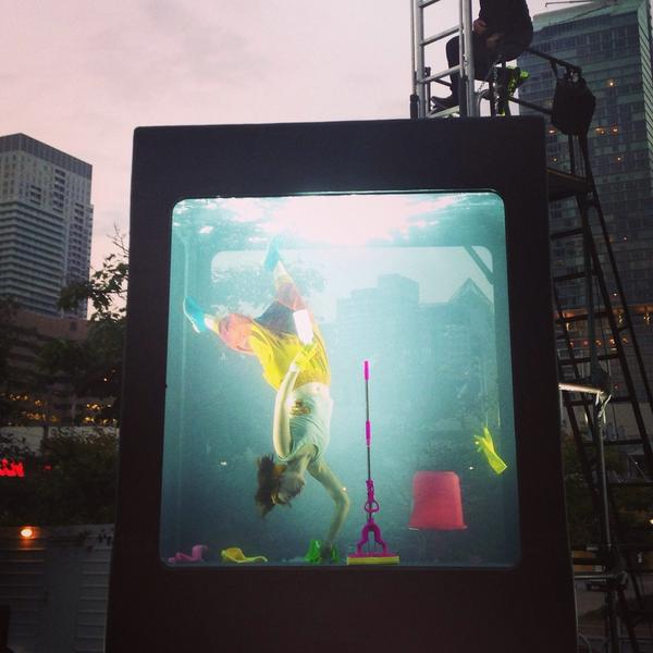 RestoCAguy's tweet photo. Cool! RT @City_tv: @BTtoronto was at the installation Holoscenes as @sbnuitblancheTO! #sbnTO #Toronto #Art http://t.co/gIpKCvxSsL