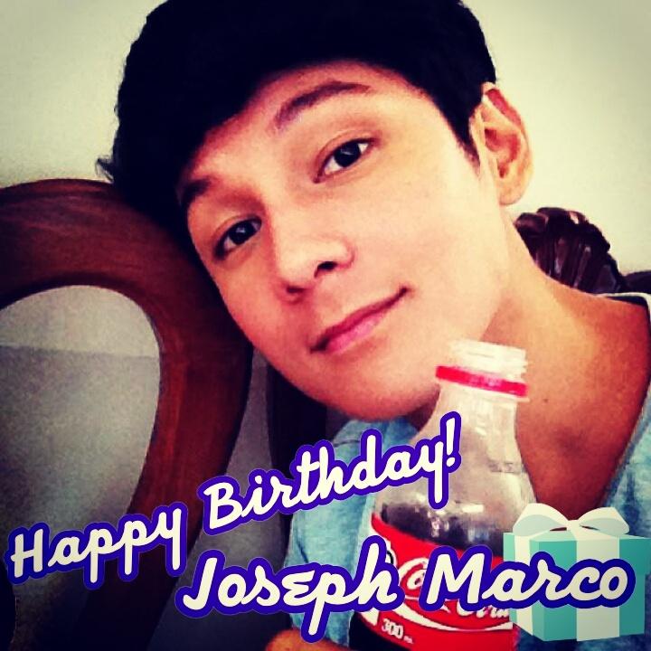 ADVANCE HAPPY BIRTHDAY JOSEPH MARCO! Sorry if i wasnt able to greet u on time..may work ako bukas T.T 