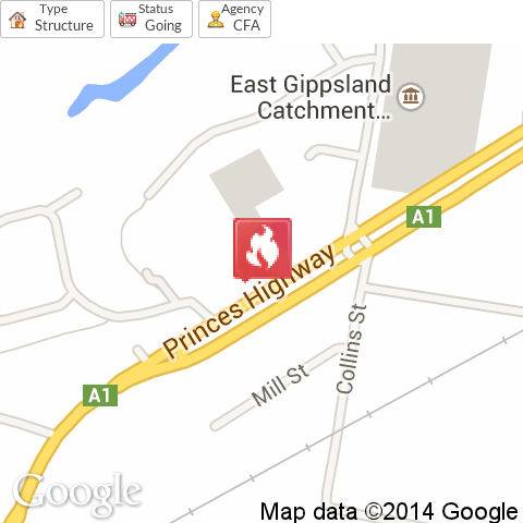 Firewatch_VIC11's tweet photo. Main St, #Bairnsdale. Structure, going. Timeline: http://t.co/ID0LYuwZHs http://t.co/CksIPbups5