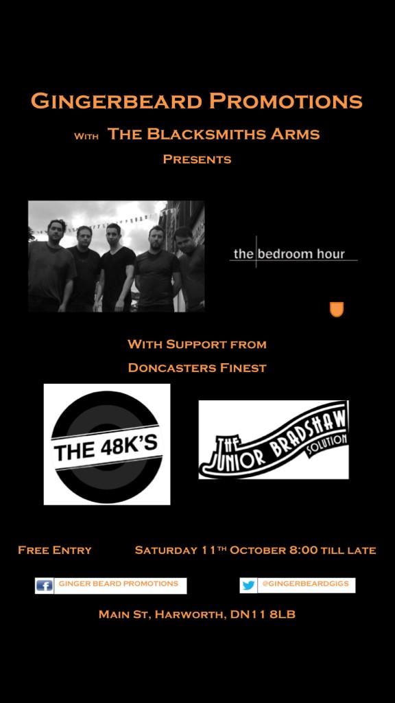 gingerbeardgigs's tweet image. 3 top bands, 1 night, free entry! Nuf said @Thebedroomhour @The48ks @thejbsolution @sqrpig