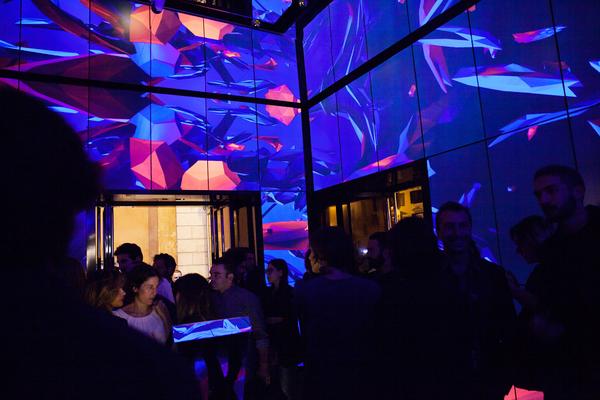 DIESEL's tweet photo. #aboutlastnight: @__anf revealed his trippy generative artwork in honor of our new #PiazzaDiSpagna store #POSTrome http://t.co/E7NY51EUh4