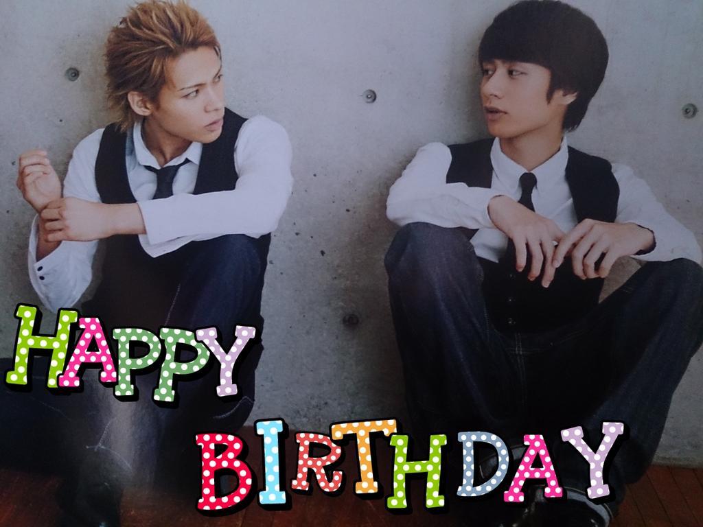 Happy Birthday to Tatsuya Ueda ( ° ° ) and me                        