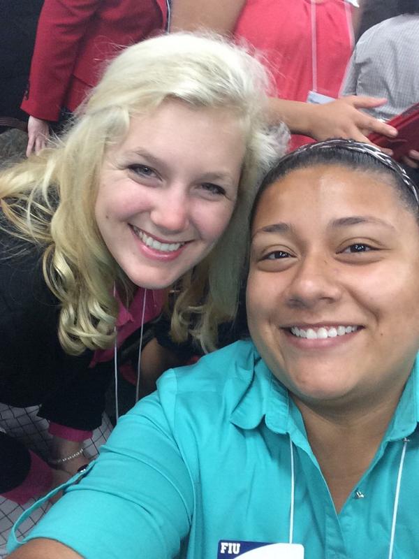 GiovannaTello15's tweet photo. At @naspafl with @maggie_sutton !! #RandomSelfieTime #NFDI14 http://t.co/8RRduD3i8d