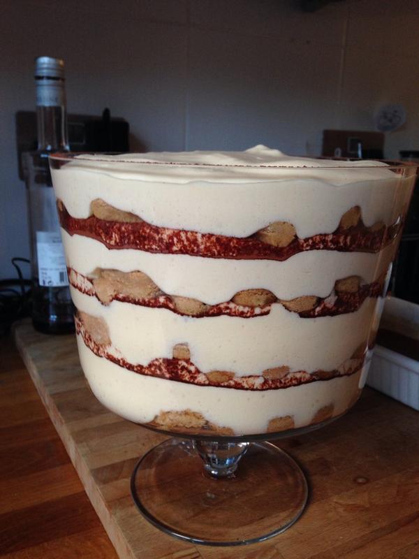 Something about layers in a dessert makes me want to dig spoon in. Tiramisu.