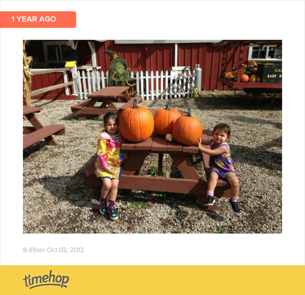 shellcolon79's tweet image. Lol. One year ago at the pumpkin farm. Cute. timehop.com/c/crp:0886504d…