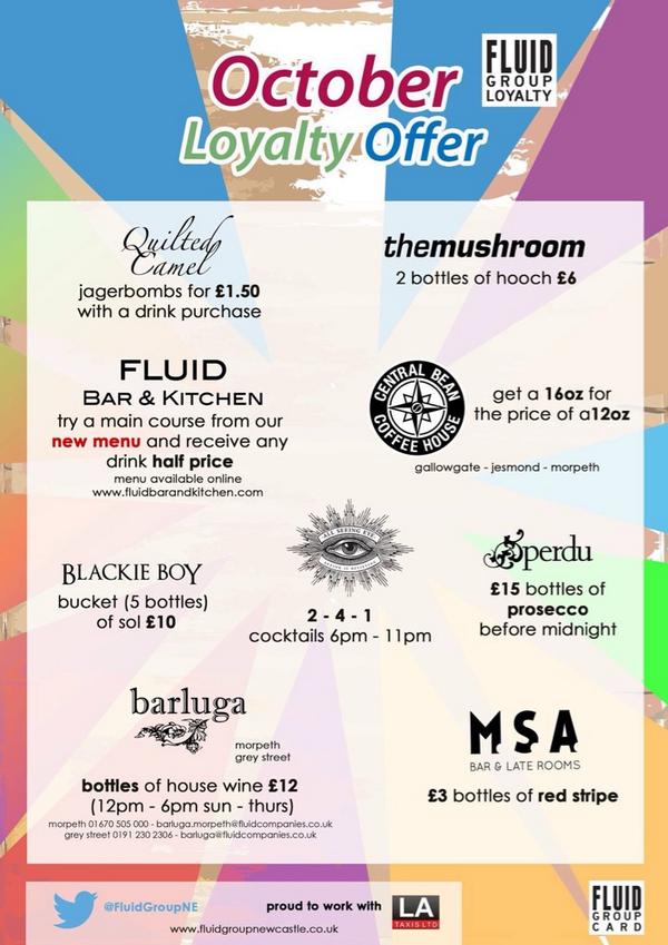 Have you signed up for our loyalty card? 
Great deals every month! #fluidgroup