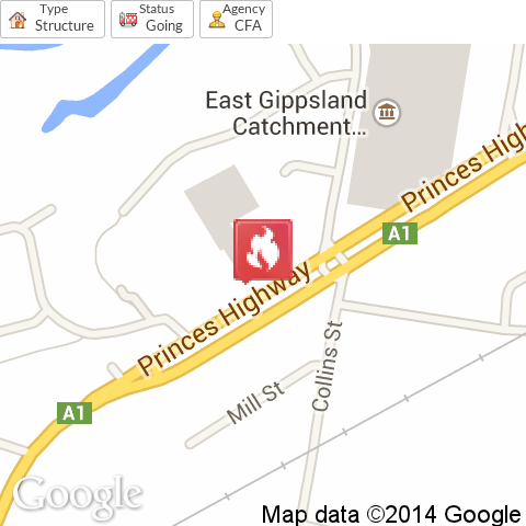 Firewatch_VIC11's tweet photo. Princes Hwy, #Bairnsdale. Structure, going. Timeline: http://t.co/OUu6dreZLy http://t.co/G7yqy5CXv2