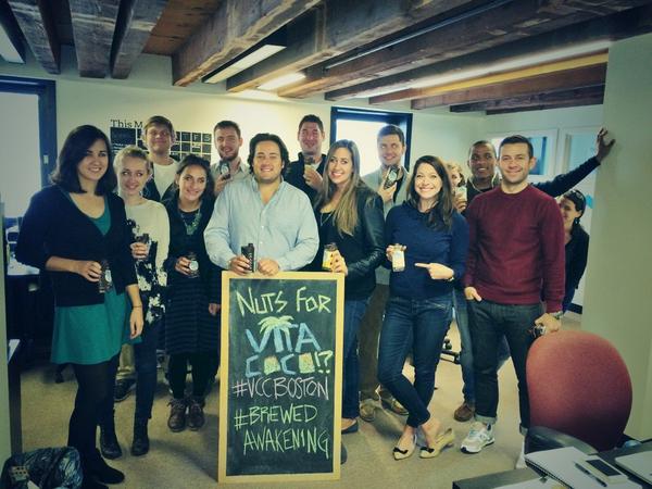 vitacococafe's tweet image. This news crew loved the Friday morning pick-me-up! Happy to serve you a #BrewedAwakening, @BostInno!