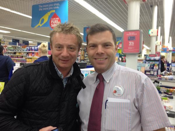 JonSmale's tweet image. Look who popped into Workington tesco for a top up shop :-)