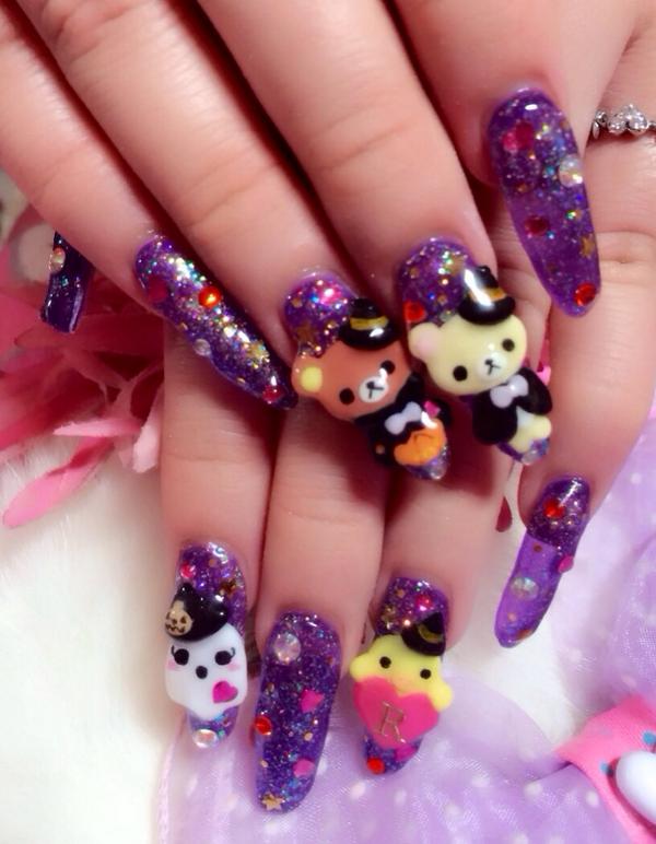 تويتر Melodynail あいめろ على تويتر ハロウィンなリラックマネイル 最近はハロウィンネイルが人気です Http T Co Djxw09b28z