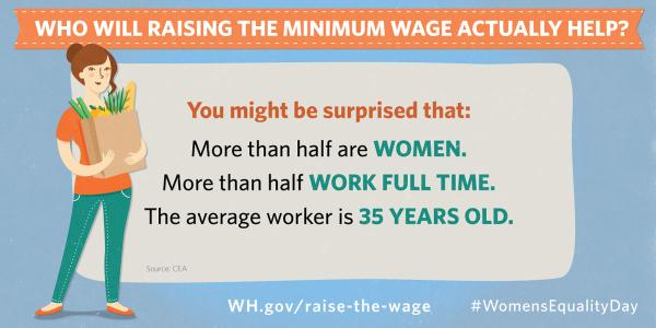 "The average age of someone getting paid the minimum wage is 35 years old, they’re not 16.” —Obama #RaiseTheWage