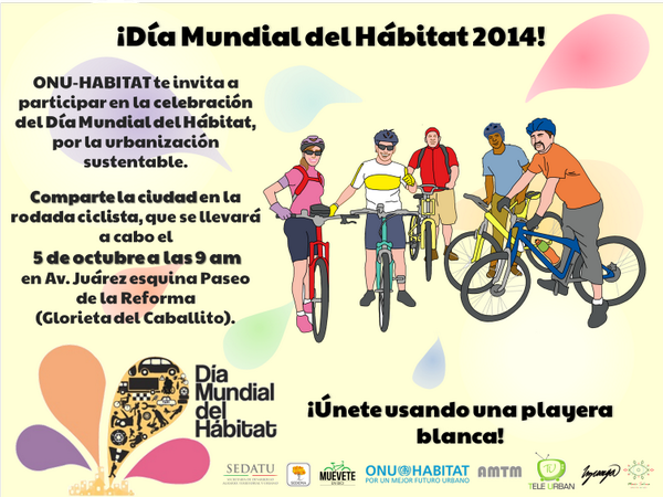 <a href="/BiciOsosVIP/">BiciOsos Del Pedal</a> celebremos rodando el #DíaDelHábitat, domingo 9:00 am saliendo de la glorieta del Caballito -->RT