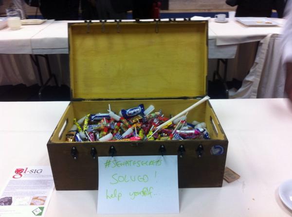 mariekeguy's tweet photo. #fote14 Sweets! Sweets! Sweets! #senatesecrets http://t.co/rEVheiQO9m