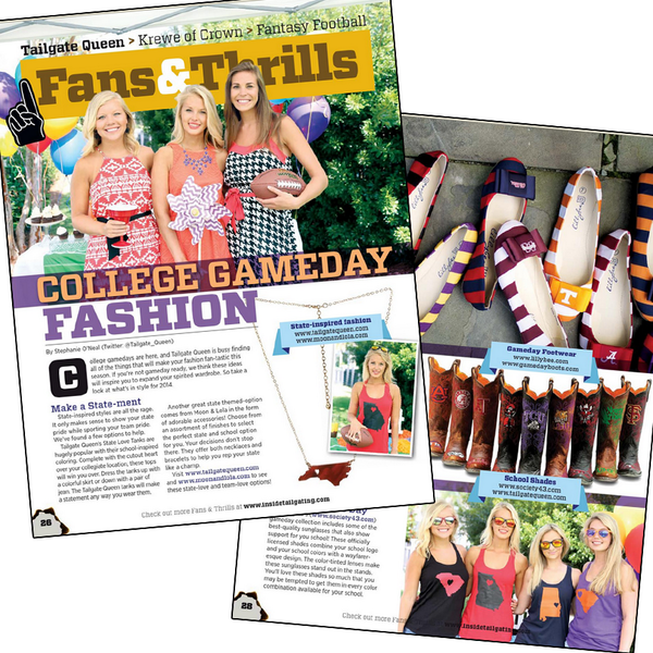 Tailgate_Queen's tweet photo. Love the @TailgateWithUs Fall Issue! Shout out to @LillybeeU, @GamedayBoots, &amp; @moonandlola for their game day items! http://t.co/QoQXaKYHjQ