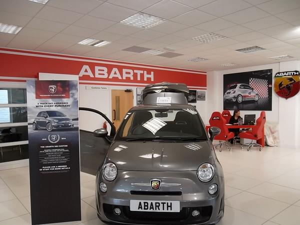 Clemomotors's tweet photo. Our #Abarth furniture has now arrived and we are good to go :-) http://t.co/7DZbJSC6yE