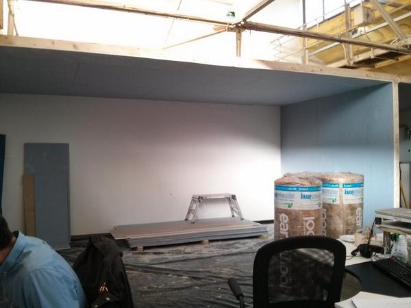 drpdigital's tweet image. Walls up for the new device lab! #devicelab #buildprogress