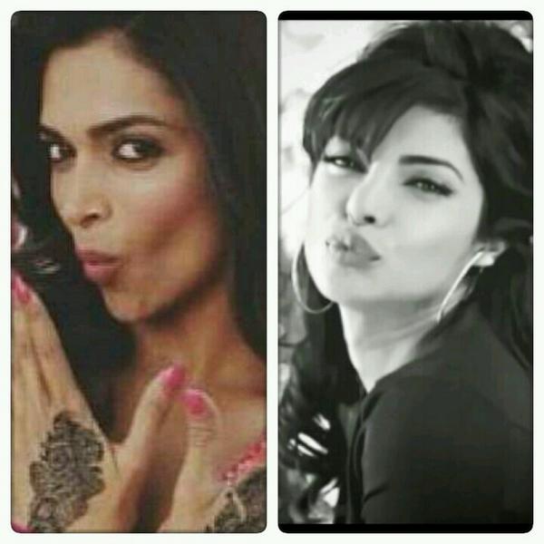 PeeCee_Doll's tweet photo. My dolls♥ the most beautfl girls on earth @priyankachopra @deepikapadukone #Deepyanka #PoutingGirls http://t.co/1PhsoAamo5