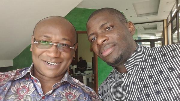 guyntoto's tweet photo. Petit selfie avec mon ami @erictshikuma  quand les grands esprits se... #RDCforum http://t.co/ogxStrlkGT