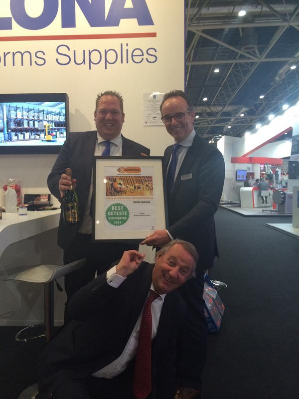 #trots #belona wint prijs #duurzaamheid <a href="/macropak365/">Macropak</a> met #linerless labels... #madewithmaantechnology