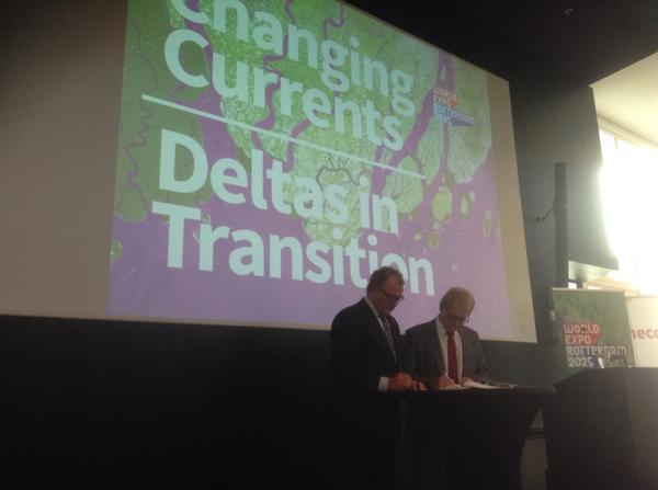 Ondertekening samenwerkingsovereenkomst <a href="/VNONCW/">VNO-NCW</a> en <a href="/Rotterdam2025/">World Expo Rotterdam</a>  bij #Eneco <a href="/rotterdam/">Gemeente Rotterdam</a> #kickoff