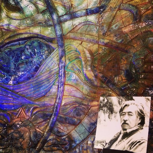SEP_mx's tweet photo. #Foto Homenaje Luctuoso al gran muralista y paisajista Luis Nishizawa en la @SEP_mx. Vía @bellasartesinba http://t.co/jpY2xYfRhn