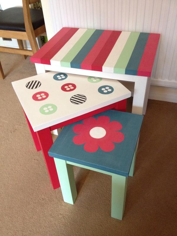 aLickOfMagic's tweet photo. AFTER: a perfect match for my customers sofa and cushions. Very happy!! @AnnieSloanHome http://t.co/3N28zghB9K