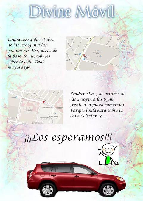 ¡Hola!  Mañana es día de Divine móvil 😃
Les dejamos los lugares y horarios, las esperamos 😊
m.facebook.com/divine.cosmeti…