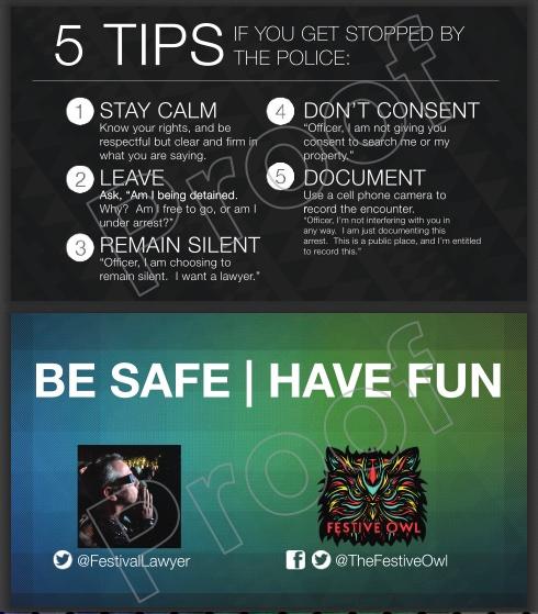 TheFestiveOwl's tweet image. Yo @bassnectar! We will have a team passing out 2000 #BeSafeHaveFun cards at #BC8 this weekend! @FestivalLawyer