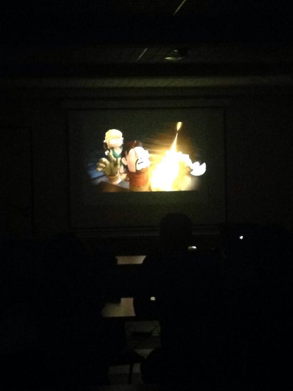 Octogones's tweet photo. #LT #OG2014 projection @Donjonlaserietv #NomadFilm @ArtefactStudios http://t.co/AlIu94FxDy