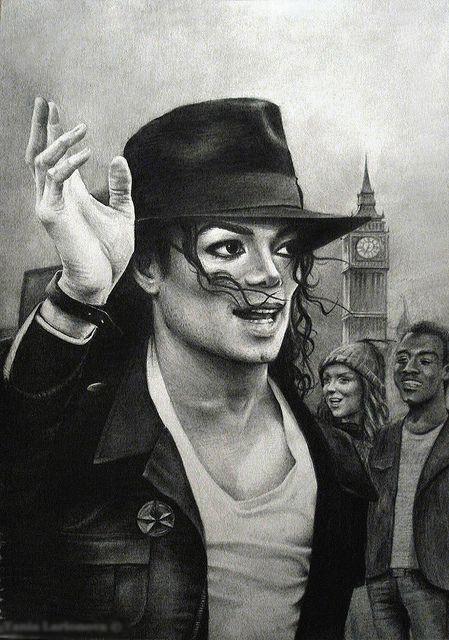 Learn How to Draw Michael Jackson (Singers) Step by Step : Drawing Tutorials