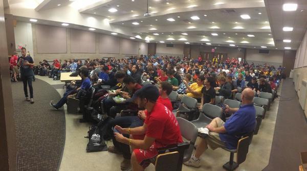 TigerHacksHD's tweet image. Look at all these hackers!!! You guys rock! #hackerparty #HackMizzou