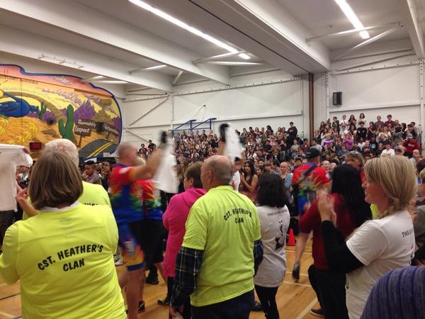 Reynolds High just announced it's fundraising total for 2014 <a href="/TourdeRock/">Tour de Rock</a> : $100,000!