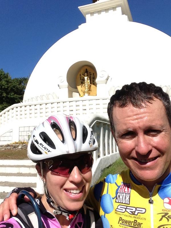 jmherrick's tweet photo. So happy to be riding with my brother!#peacepagoda http://t.co/mEV9TNki8w