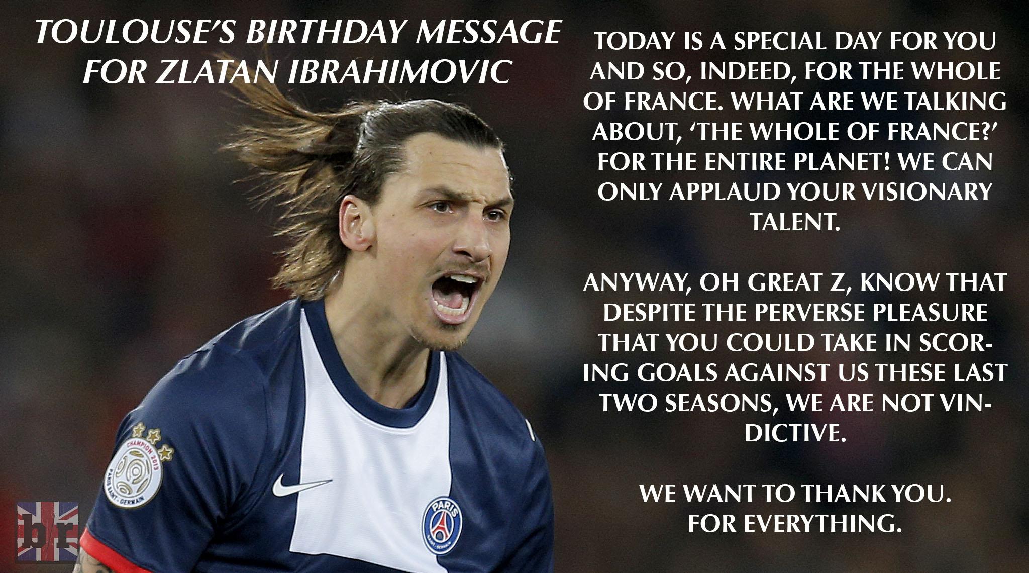 Zlatan Ibrahimovic: so legendary opposing Ligue 1 sides wish him a very (odd) happy birthday:  