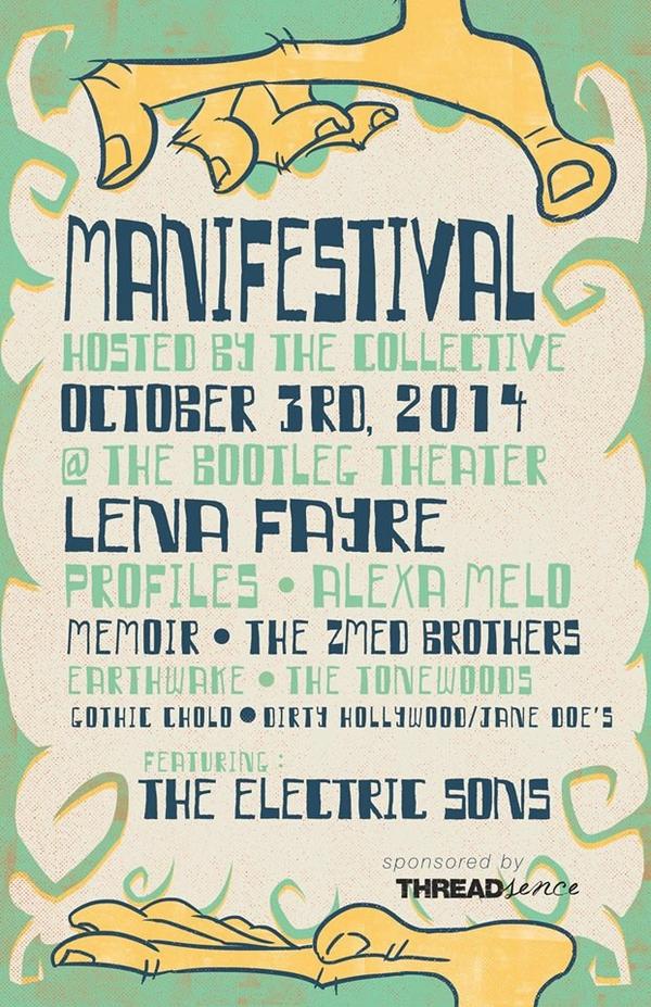 michaelmowgli's tweet photo. Manifestival tonight!   Some of the best artists and musicians in Los Angeles.  Come support the local creativity 
<3 http://t.co/0noZSaDKEP