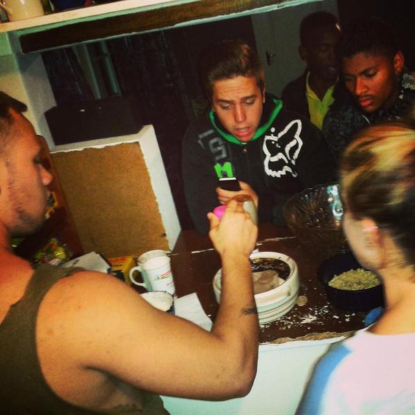 DTeam2014_01's tweet photo. Baking fun in the digs! No CJ! Not the cream! #registerdteam2015 http://t.co/xuRPNvlLs6