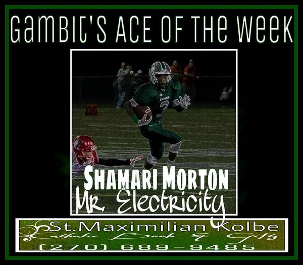 HomersRadio's tweet photo. Congrats to our @OCAces WK6 #ACEOfTheWeek
Mr. Electricity @Itzgottabemari 
#HeGone http://t.co/nol8XWOLog