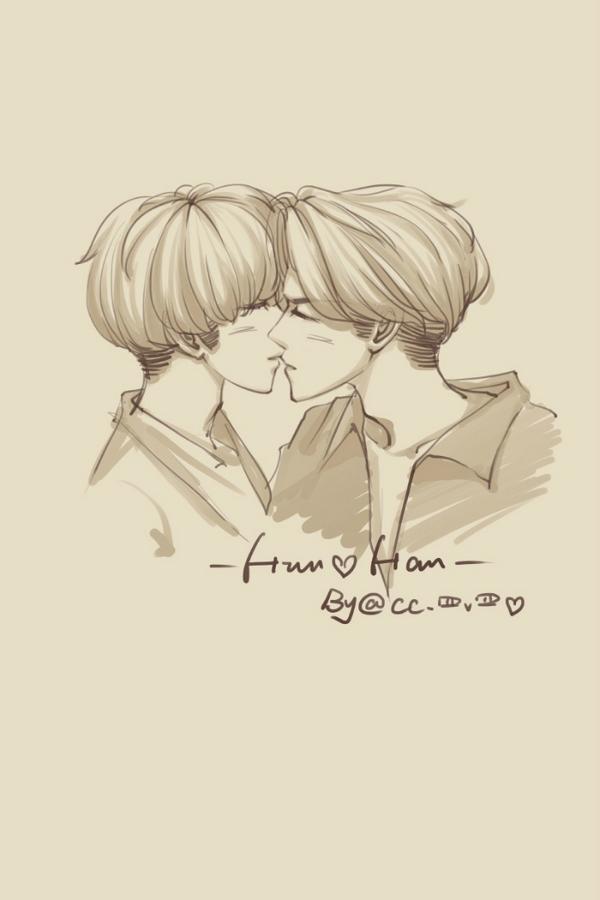 ♕FlywithHunHan♡彡 on X: "[Fanart] #HunHan kiss kiss ♡ so sweet~~~ >////< cr.  CC罒v罒 http://t.co/rbwRzLJWj6 http://t.co/EDWv3ESlDd" / X