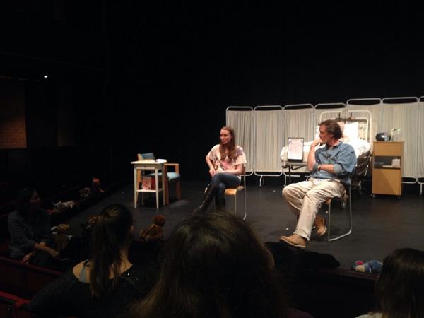 Busy night <a href="/Greshams_School/">Gresham's School</a>. Caught 2nd half of <a href="/FreerangeTC/">Freerange Theatre </a>'s Spoonface Steinberg. Funny, thoughtful show and Q&amp;A.
