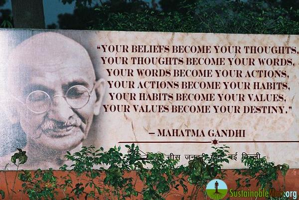 SBSTrojan's tweet image. The importance of values in a quote of Mahatma Gandhi
"Your values become your destiny."
shar.es/1aPg0E