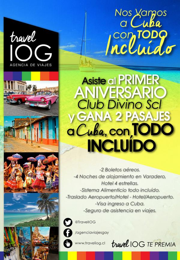 TravelIOG's tweet photo. ¿Quien se quiere ganar 2 pasajes a CUBA todo incluido? @TravelIOG mañana hará 1 sorteo en el #1añoDIVINOstgo ¡SUERTE! http://t.co/OGxdflS4N7