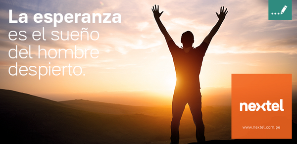 NextelPeru's tweet photo. Cerremos la semana con esta gran frase. ¡Buen fin de semana! http://t.co/MRFCbRnTW0