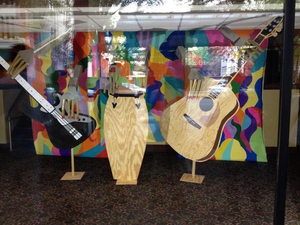 tonydonen's tweet photo. #stem students rock it out at #OpenSpacesCHA - awesome storefront entry http://t.co/ZUi79jjXf2