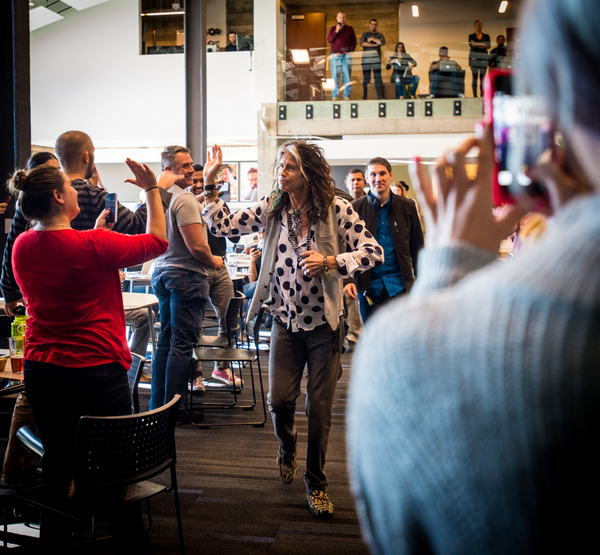 Music's tweet photo. Thank you @IamStevenT and everyone on Twitter for the great #AskStevenTyler questions. Until next time! #highfives http://t.co/AVrPUwzhyV